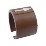 10 Stück Kunz PA6 28MM Kennzeichnungsring braun mit Pfeil, RAL 8024-Innen 28M