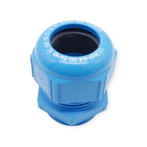 5 Stück Skintop M32x1,5 Kabelverschraubung blau