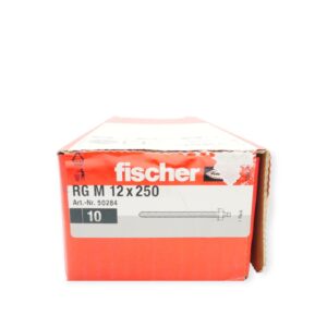 Fischer RG M 12x250 Ankerstange mit Mutter und Unterlegscheibe VPE 10 Stk.