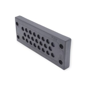 Jacob KADP 24/17 Kabeldurchführungsplatte 17x5,0 - 9,2 PA66V-0 EPDM/TPE schwarz