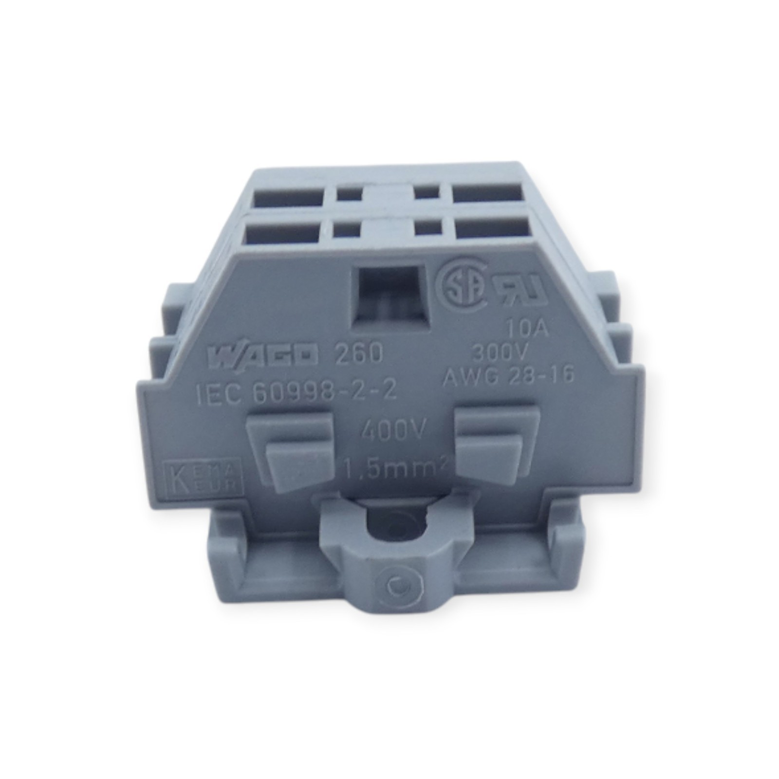 10 Stück Wago 260 Klemme 1,5mm² 300V grau – Bild 6