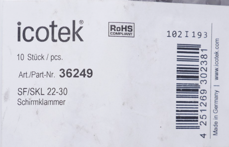 Icotek SF/SKL 22-30 Schirmanschlussklemmen 36249 Imas-Connect VPE 10 Stück – Bild 12