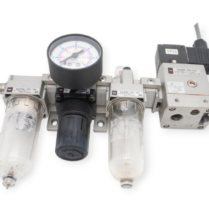 SMC EAV2000-F02-5Y0 Ventil + SMC 2000-F02-X64 Druckmanometer