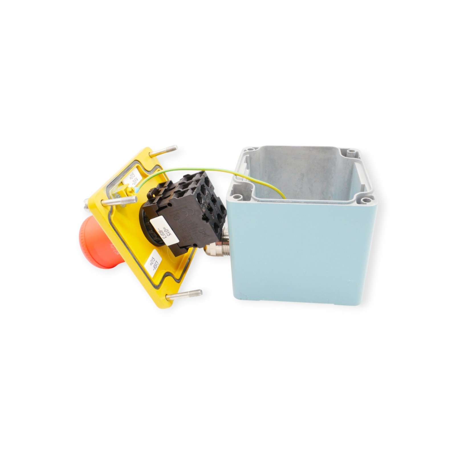 Eaton-Schneider M22-K01+M22-PV Notschalter+ Kontaktblock mit Gehäuse – Bild 2