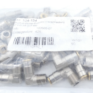 Push-in Winkel-Einschraubverschraubung D4 G 1/8 BSP keg VPE 50 Stk
