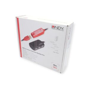 Lindy 42781 USB 2.0 Hub 4 Port Verlängerung Daisy Chain 8m