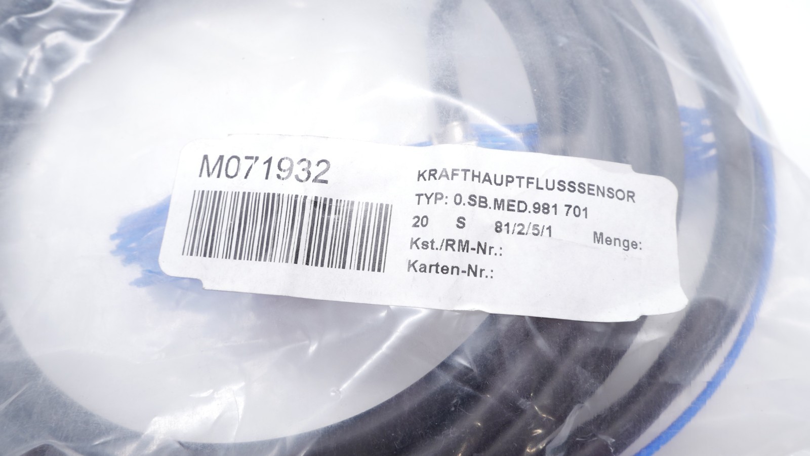 Krafthauptschlusssensor M071932 Typ: 0.SB.MED.981 701 SN16359 – Bild 6