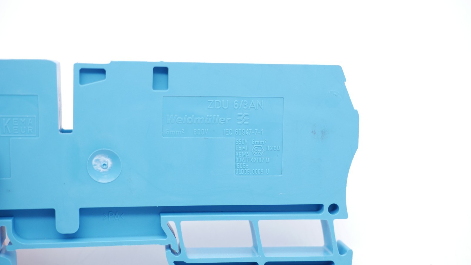 14 Stück Weidmüller ZDU 6 3/AN Durchgangsreihenklemme 7907420000 6mm² 800V 41A – Bild 7