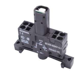 6 Stück Siemens 3SB3423-1PC Lampenfassung mit integrierter LED 24V grün