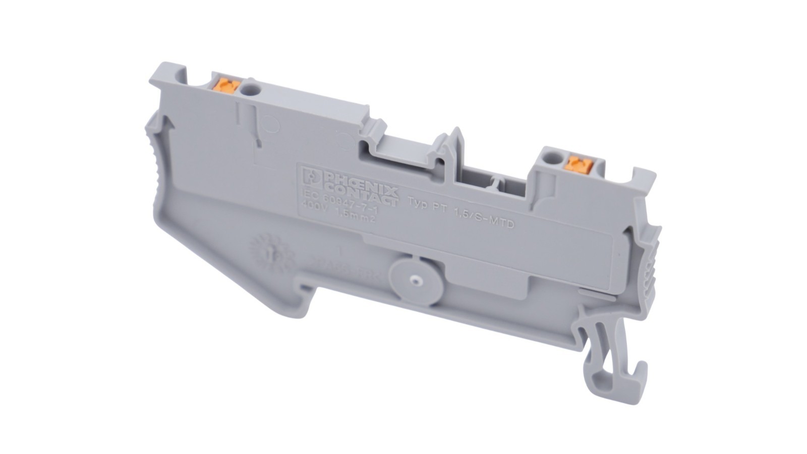 15 Stück Phoenix Contact PT 1,5/S-MTD Durchgangsklemme grau