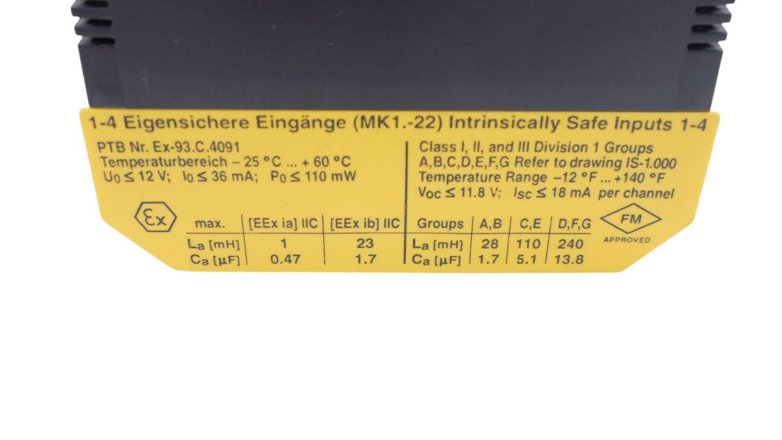 Turck MK1-22UP-Ex0/24VDC Isolierender Schaltverstärker 7505500 2-Kanal – Bild 8
