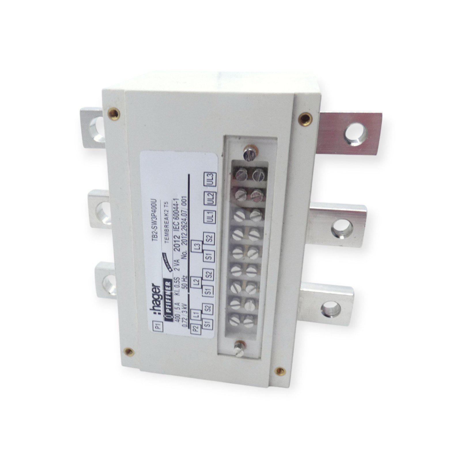 Hager Pfiffner TB2-SW3P400U Stromwandler 2012.2624.07 3-pol. 400/5A Kl. 0.5S 2VA – Bild 3