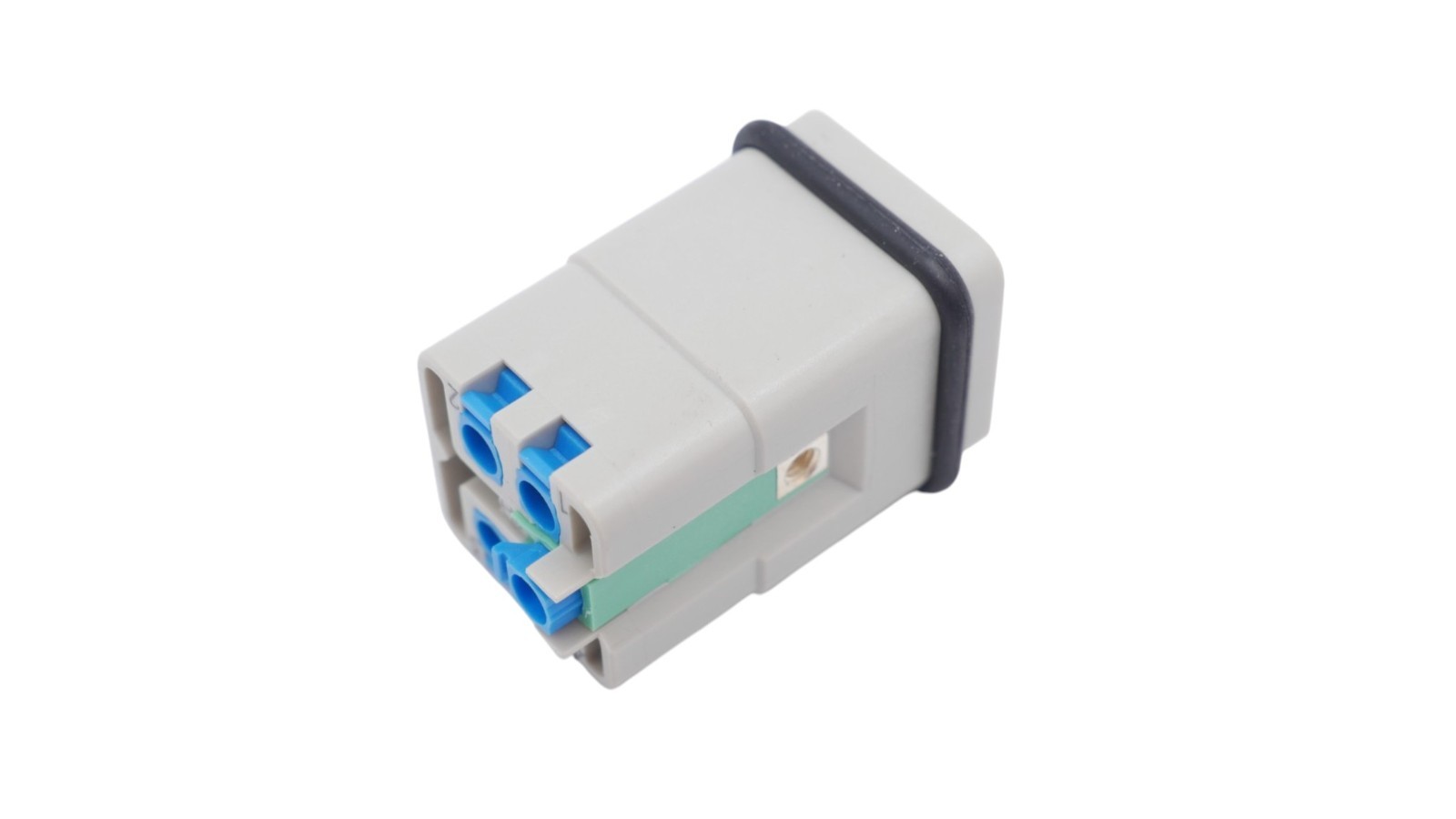 Harting Han 4A-M-QL Einsatz mit blauem Betätiger Quick Lock 3A 4 Kontakte – Bild 2