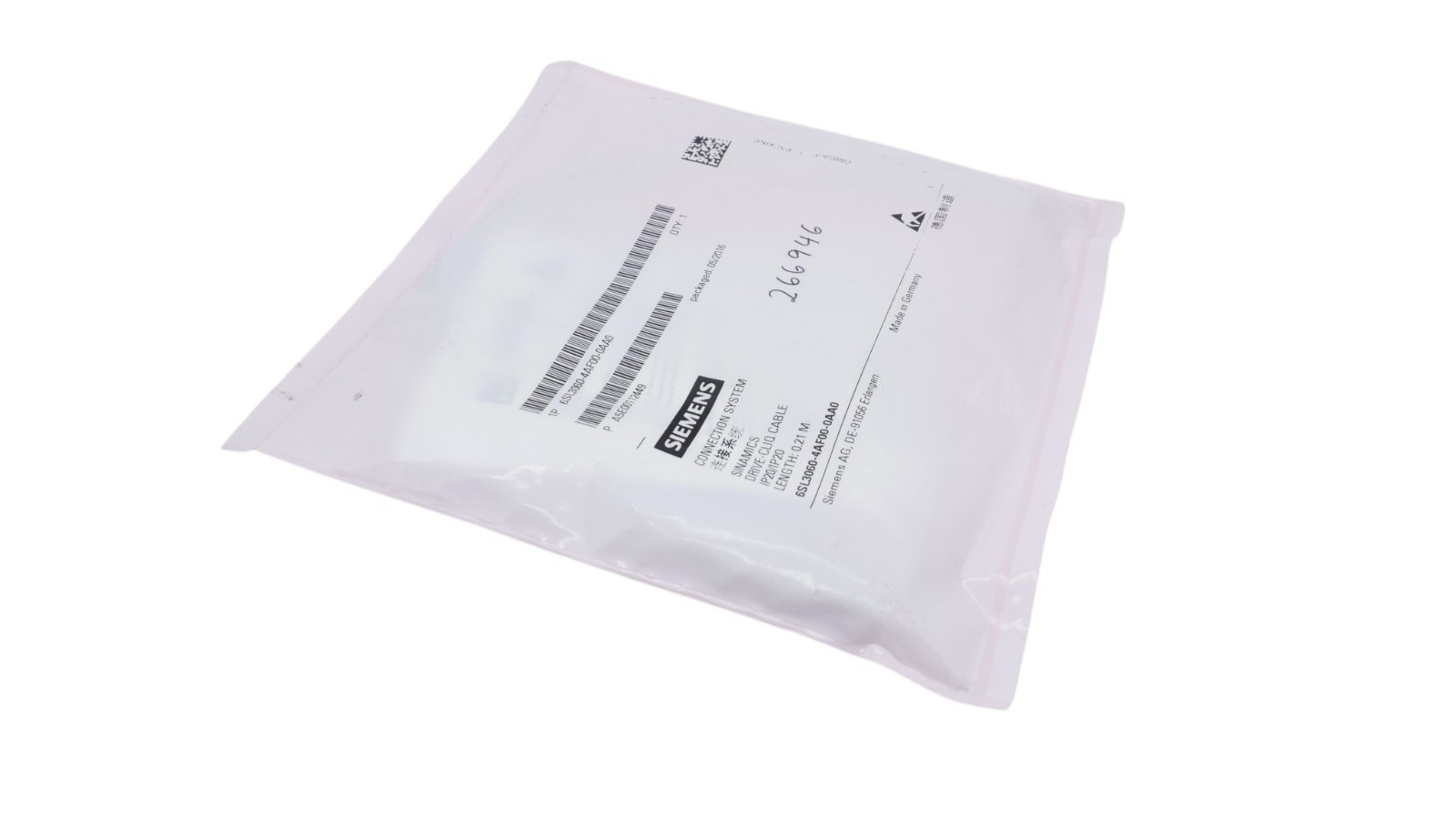 5 Stück Siemens 6SL3060-4AF00-0A00 SINAMICS DRIVE-CLiQ Leitung IP20 0,21m