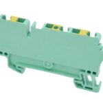 10 StückWeidmüller ZPE 2.5/3AN Schutzleiter-Reihenklemme 1608650000 2,5mm² 300A