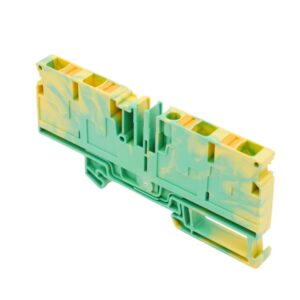 26 Stück Weidmüller A4C 6 PE Schutzleiter-Reihenklemme PUSH IN 6 mm² grün/gelb