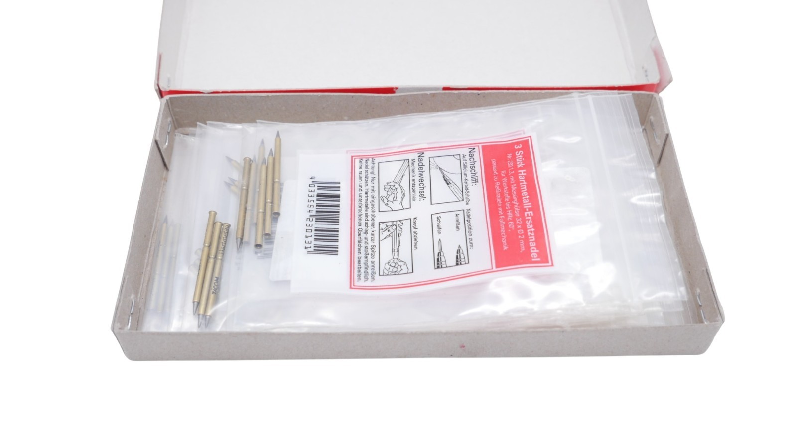 Ticom 230.1.3 Ersatz-Hartmetallnadeln Reißnadeln 32xØ2,0mm VPE 20 Pack á 3 Stück – Bild 6