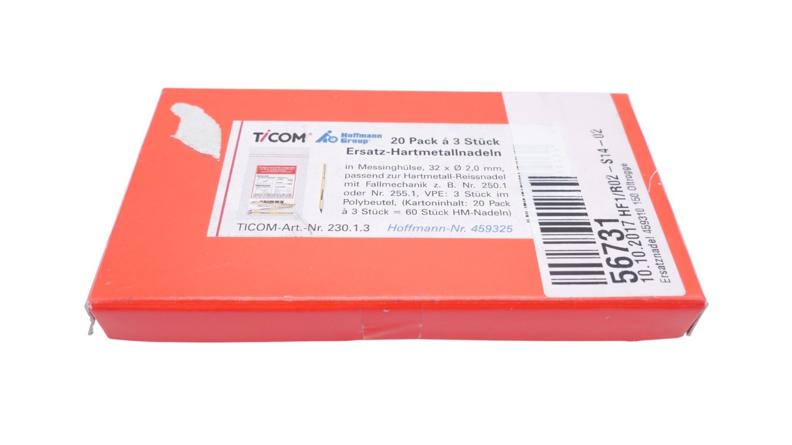 Ticom 230.1.3 Ersatz-Hartmetallnadeln Reißnadeln 32xØ2,0mm VPE 20 Pack á 3 Stück – Bild 7