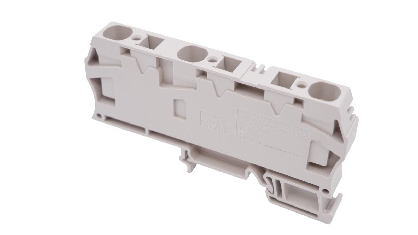 6 Stück Weidmüller ZDU 16/3AN Durchgangs-Reihenklemme 1768320000 800V 16mm² 76A