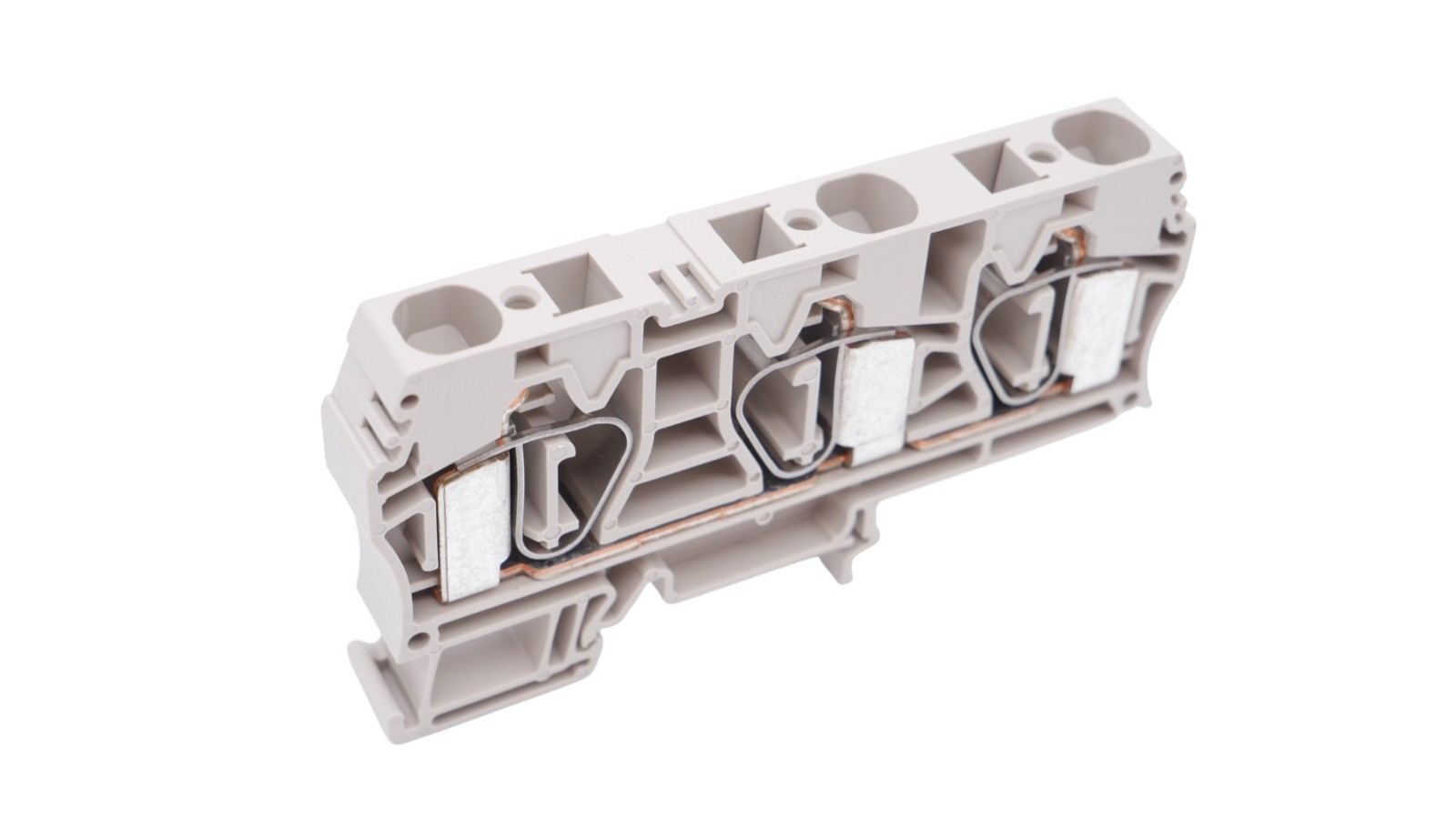 6 Stück Weidmüller ZDU 16/3AN Durchgangs-Reihenklemme 1768320000 800V 16mm² 76A – Bild 2