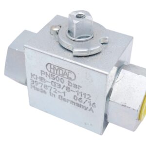 Hydac KHB-G3/8-1112 Kugelhahn ohne Hebel 397872-1 06/16 PN500 bar