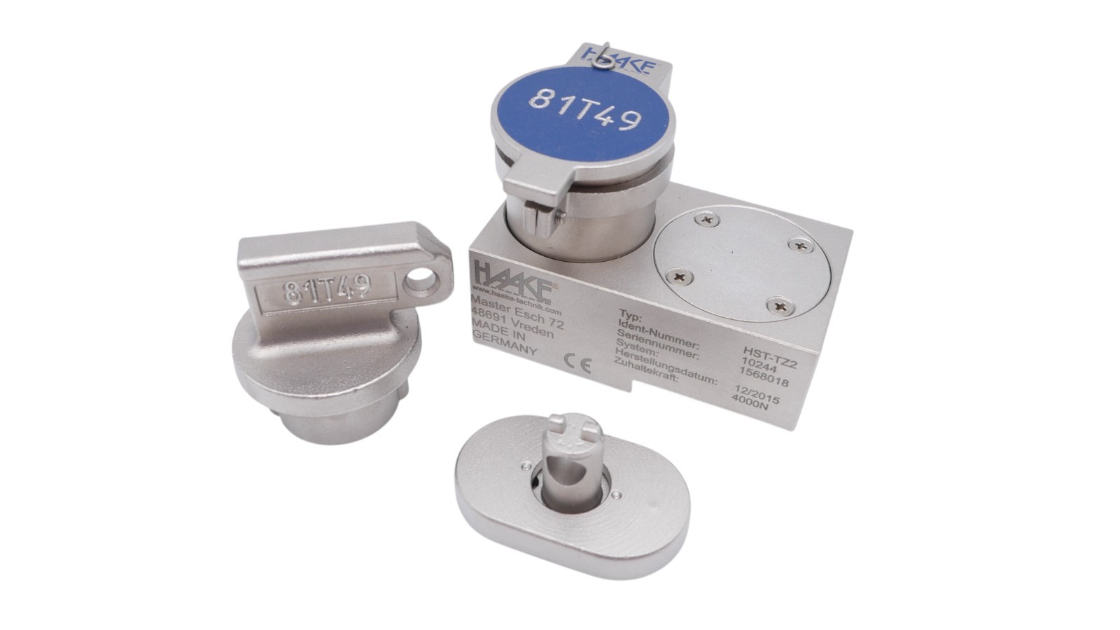 Haake HST-TZ2 Zuhaltungseinrichtung mit Betätiger Edelstahl Slam-Lock