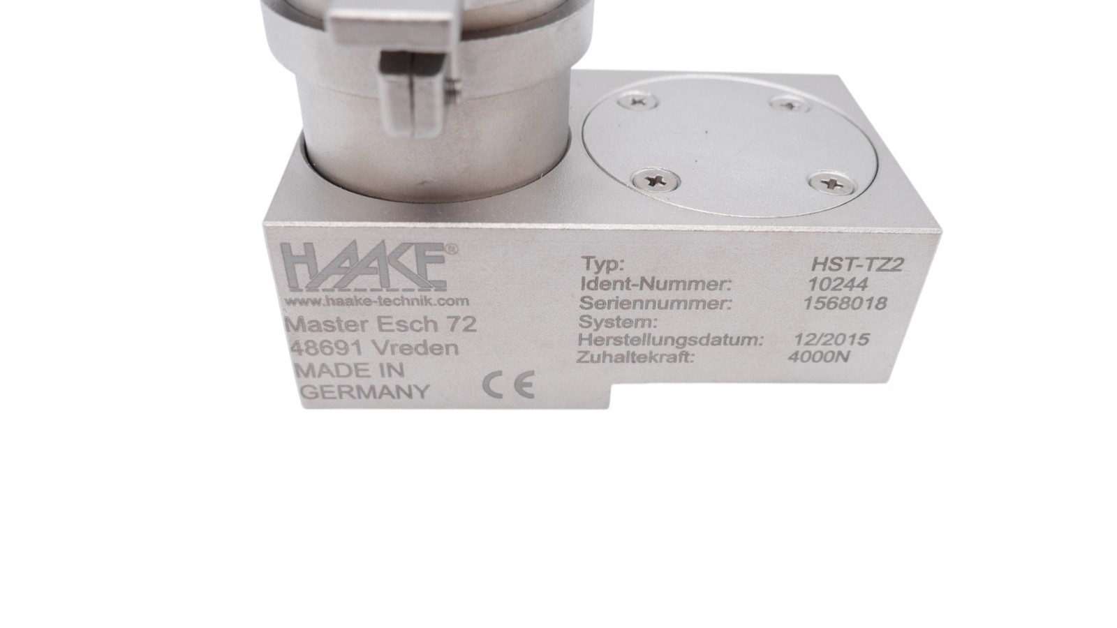 Haake HST-TZ2 Zuhaltungseinrichtung mit Betätiger Edelstahl Slam-Lock – Bild 6