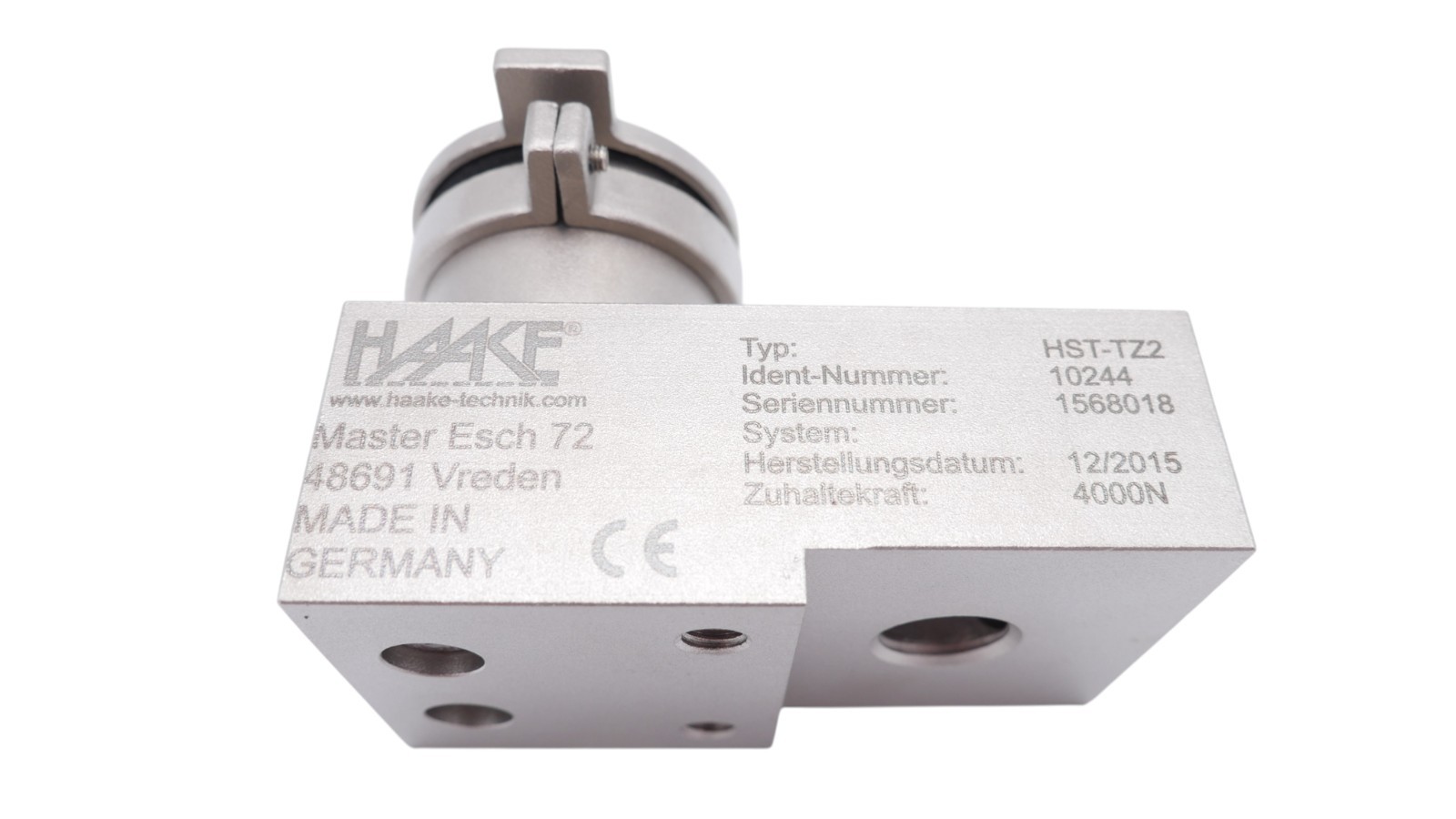 Haake HST-TZ2 Zuhaltungseinrichtung mit Betätiger Edelstahl Slam-Lock – Bild 7