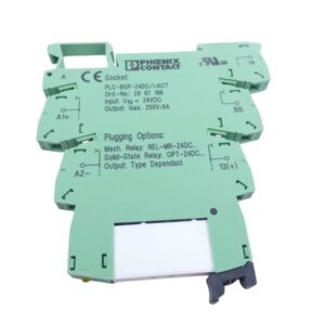 8 Stück Phoenix Contact PLC-BSP-24DC/1/ACT Sockel Grundklemme + Einzelrelais