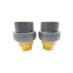 2 Stück Georg Fischer 721550911 d63-2" PVC-U/Ms Messing Verschraubung