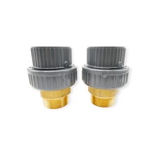 2 Stück Georg Fischer 721550911 d63-2" PVC-U/Ms Messing Verschraubung