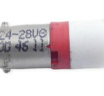 10 Stück Barthelme Single-LED 10x25mm BA9s 24-28V rot