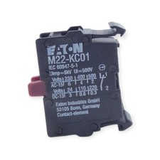 7 Stück Eaton M22-KC01 Öffner-Kontakt Kontaktelement M22-KC01Q 0,8 Nm AWG 18-14