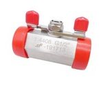 Schwer Fittings A-BV1XFG12-8i Einteiliger Kugelhahn mit Flügelgriff G1/2 1.4408