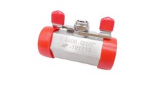 Schwer Fittings A-BV1XFG12-8i Einteiliger Kugelhahn mit Flügelgriff G1/2 1.4408